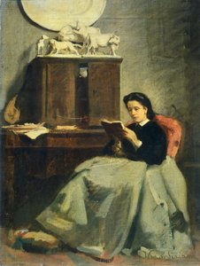 Esposa leyendo por Michele Gordigiani de Michele Gordigiani