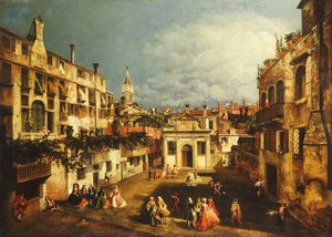 El Campo San Gallo, Venecia, c.1740s de Michele Marieschi