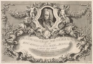 Views of Venice:  Frontispiece - Title Page de Michele Marieschi