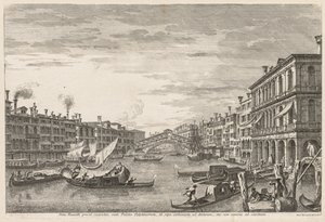 Vistas de Venecia: Rialto, 1741 de Michele Marieschi