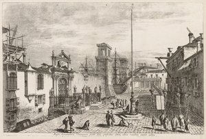 Vistas de Venecia: Las puertas del Arsenal, 1741