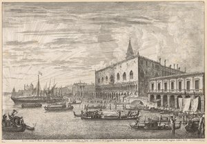 Views of Venice:  The Molo and S. M. Della Salute de Michele Marieschi