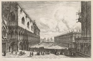 Vistas de Venecia: La Piazzetta, 1741 de Michele Marieschi