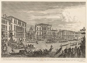 Vistas de Venecia: La regata, 1741 de Michele Marieschi