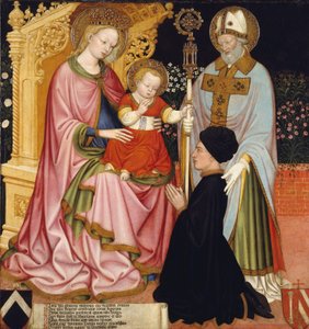 Madonna y el Niño con el donante, Pietro de