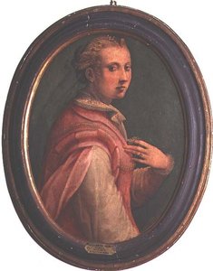 Retrato de una mujer de Michele di Ridolfo Tosini