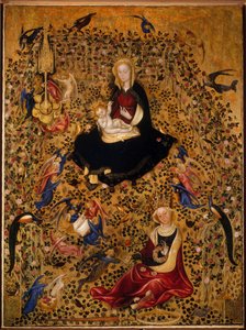La Madonna del jardín de rosas Madonna del Roseto, c.1425 de Michelino da Besozzo
