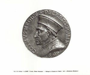 Medalla que representa a Cosimo de
