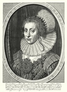 Isabel Estuardo, Reina de Bohemia de Michiel Jansz. van (after) Miereveld