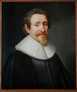 Hugo Grocio, padre del derecho internacional ... de Michiel Jansz. van (attr. to) Mierevelt