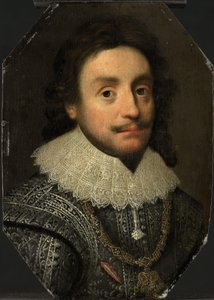 Retrato de Federico V (1596-1632), Elector del Palatinado de Michiel Jansz van Mierevelt (copy after)
