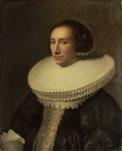 Retrato de una dama con gorguera de Michiel van Miereveld