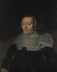 Retrato de una mujer con un collar de encaje, ca. 1632-35