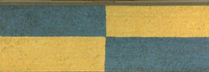 Panel con rectángulos de plumas azules y amarillas, c. A.D.650-850 de Middle Horizon Epoch 2A