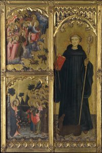 San Gil con Cristo triunfante sobre Satanás y la misión de los apóstoles, ca. 1408 de Miguel Alcaniz