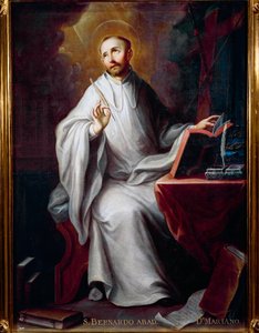 Representación de San Bernardo de Claraval (1090-1153)