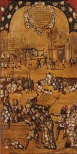 La conquista de México, Panel IV, c.1696-1715 de Miguel Gonzalez