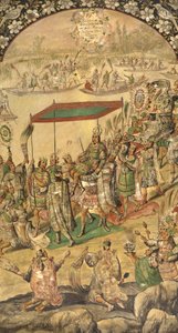 La bienvenida de Moctezuma (1466-1520) de Miguel and Juan Gonzalez