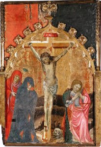 La crucifixión, 1400s