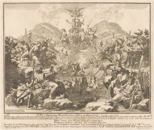 La Segunda Máquina para la Chinea de 1738: El triunfo de Baco y Ceres de Miguel de Sorellò, after Carl Marcus Tuscher