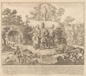 Eneas y la Sibila Cumea, para el Festival de la "Chinea" de Miguel de Sorellò after Francisco Preciado