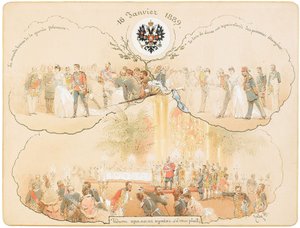Un baile en el Salón Heráldico del Palacio de Invierno, 1889