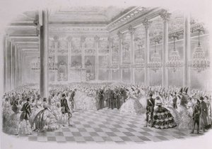 Baile en el Salón de la Asamblea de la Nobleza Rusa con motivo de la coronación del Emperador Al de Mihaly von Zichy