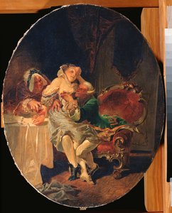 El seductor (The Seducer) - Pintura de Mihaly Zichy (1827-1906), óleo sobre lienzo