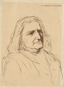 Retrato de Franz Liszt 1811-1886, 1880s