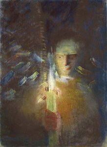 La verdad par Ciurlionis, Mikalojus Konstantinas (1875-1911). Pastel sobre papel, tamaño : 91x66,8