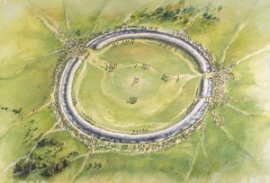 Stonehenge Fase 1, c. siglo XXX a.C., c.1990-2010 de Mike Seaforth