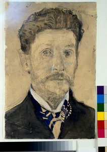 Autorretrato - Obra de Mikhail Alexandrovich Vrubel (Vroubel) (1856-1910) de Mikhail Aleksandrovich Vrubel