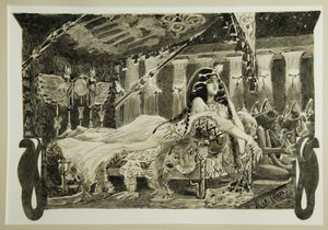 Cleopatra en la cama, 1899 de Mikhail Aleksandrovich Vrubel