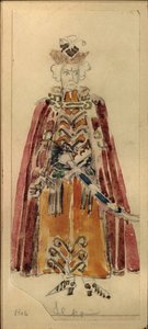 Diseño de vestuario para la ópera Mazeppa de P.I. Tchaikovsky de Mikhail Aleksandrovich Vrubel