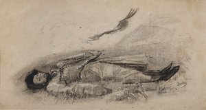Ilustración del poema Ismail-Bey de M. Lermontov, 1889-1891 de Mikhail Aleksandrovich Vrubel