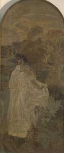 Minerva, panel derecho del tríptico El Juicio de París de Mikhail Aleksandrovich Vrubel