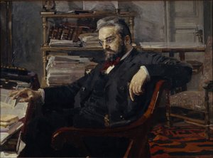 Retrato de Konstantin Dmitryevich Artsybushev 1849-1901, 1897 de Mikhail Aleksandrovich Vrubel