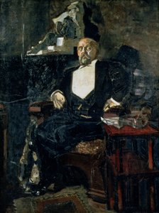 Retrato de Savva Mamontov, el Fundador de la Primera Ópera Privada de Mikhail Aleksandrovich Vrubel