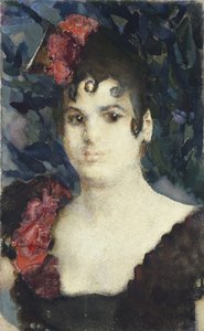 Retrato de Tatyana Lyubatovich como Carmen, 1890s
