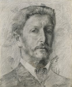 Autorretrato, 1904-1905 de Mikhail Aleksandrovich Vrubel