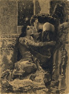 Tamara y Demonio. Ilustración del poema El Demonio de Mijaíl Lérmontov de Mikhail Aleksandrovich Vrubel