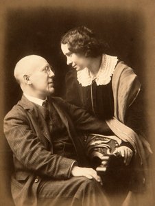 Fyodor Sologub, poeta ruso, con su esposa Anastasia de Mikhail Leshchinsky