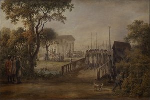 Cambio de guardia en el Prado de la Zarina en San Petersburgo, 1799
