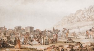 La Muerte del Príncipe Grigori Potyomkin en la Estepa de Besarabia, 1791 de Mikhail Matveevich Ivanov