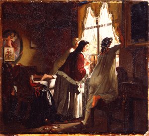 Ilustración del poema La esposa del tesorero de Tambov después de M. Lermontov, 1862 de Mikhail Petrovich Klodt Baron