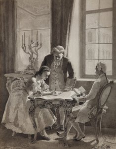 Lección de ruso de la Emperatriz Catalina II de Mikhail Petrovich Klodt Baron