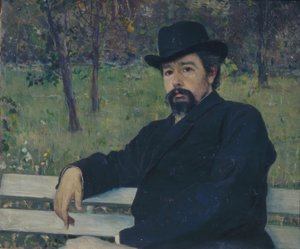 Retrato del pintor Nikolai Alexandrovich Yaroshenko de Mikhail Vasilyevich Nesterov
