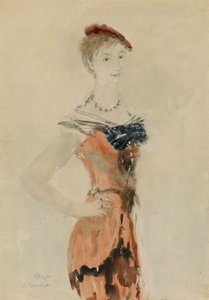 Dama con Boina Roja, 1935 de Mikhail Xenofontovich Sokolov