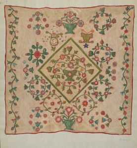 Colcha de Apliques de Mildred E. Bent