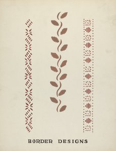 Diseños de bordes del portafolio propuesto "Plantillas de pared de Maine"